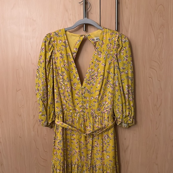 Nicholas Celie Hastings Floral Maxi Linen Dress Size 6 NWT - Picture 4 of 16